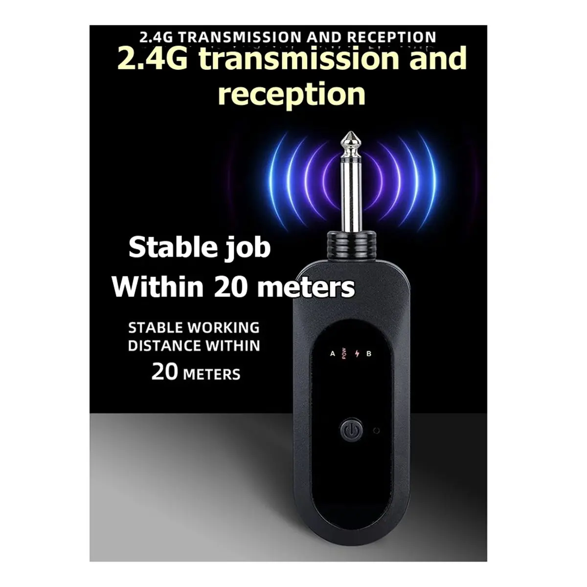 DT271 STOCK-One-to-Two Universal Wireless Microphone System for Home Karaoke & Outdoor Sound Systems 2.4GHz Handheld Microphone