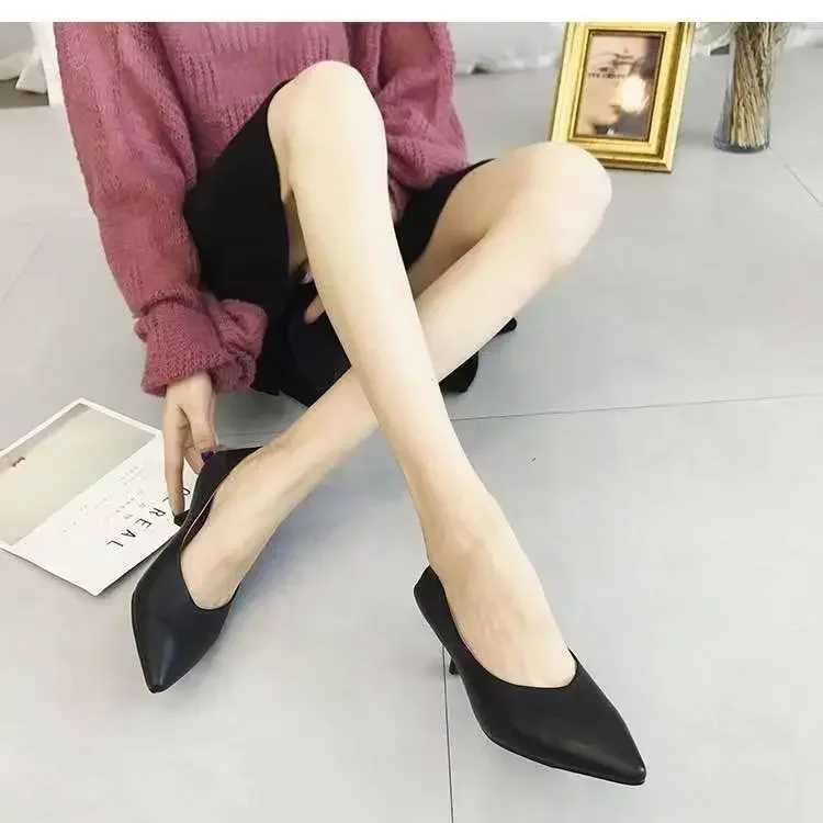 High Heels Women Summer Shoes for Women Pointed Toe Shallow Pumps Woman Office Outdoor Shoes Mary Jane Shoes Zapatos De Mujer