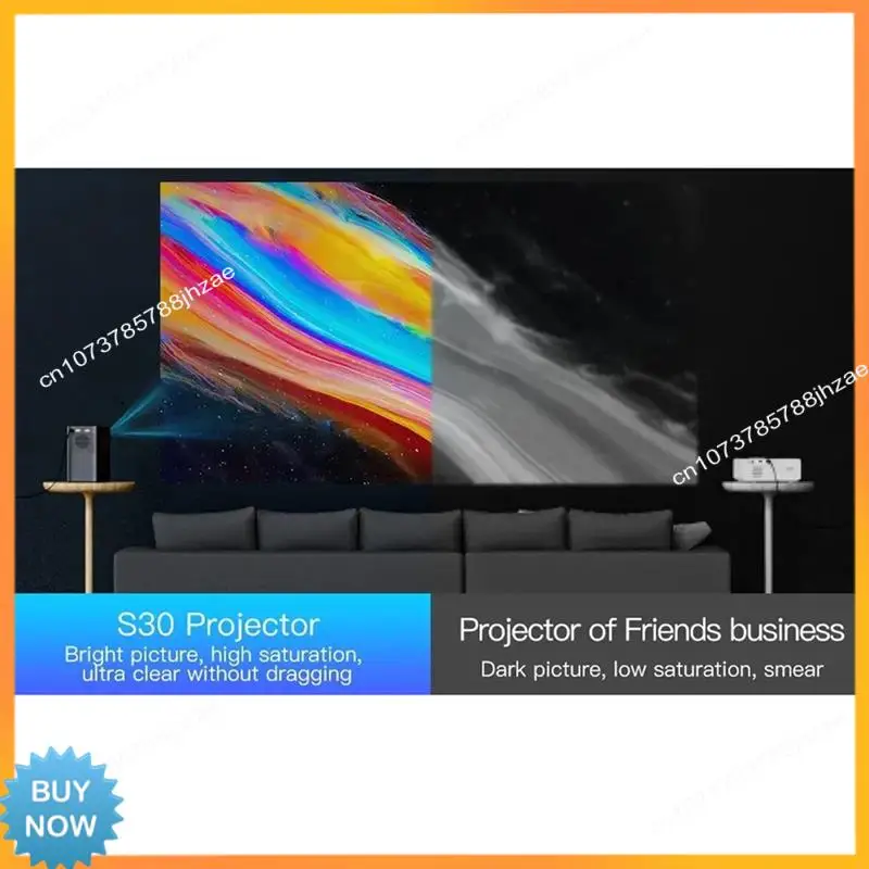 A10R S30MAX Android Wifi 4K Smart Projector With Wifi Bluetooth Pocket 4K 9500L Android 10.0 Projector Easy To Use With US Plug