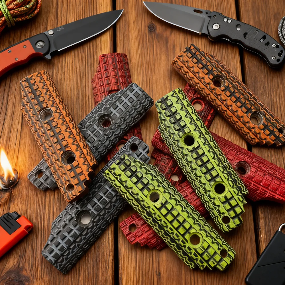 9 Colors G10 Strider Frag Grips Small Size Non Slip DIY Handle Scales Premium Replacement