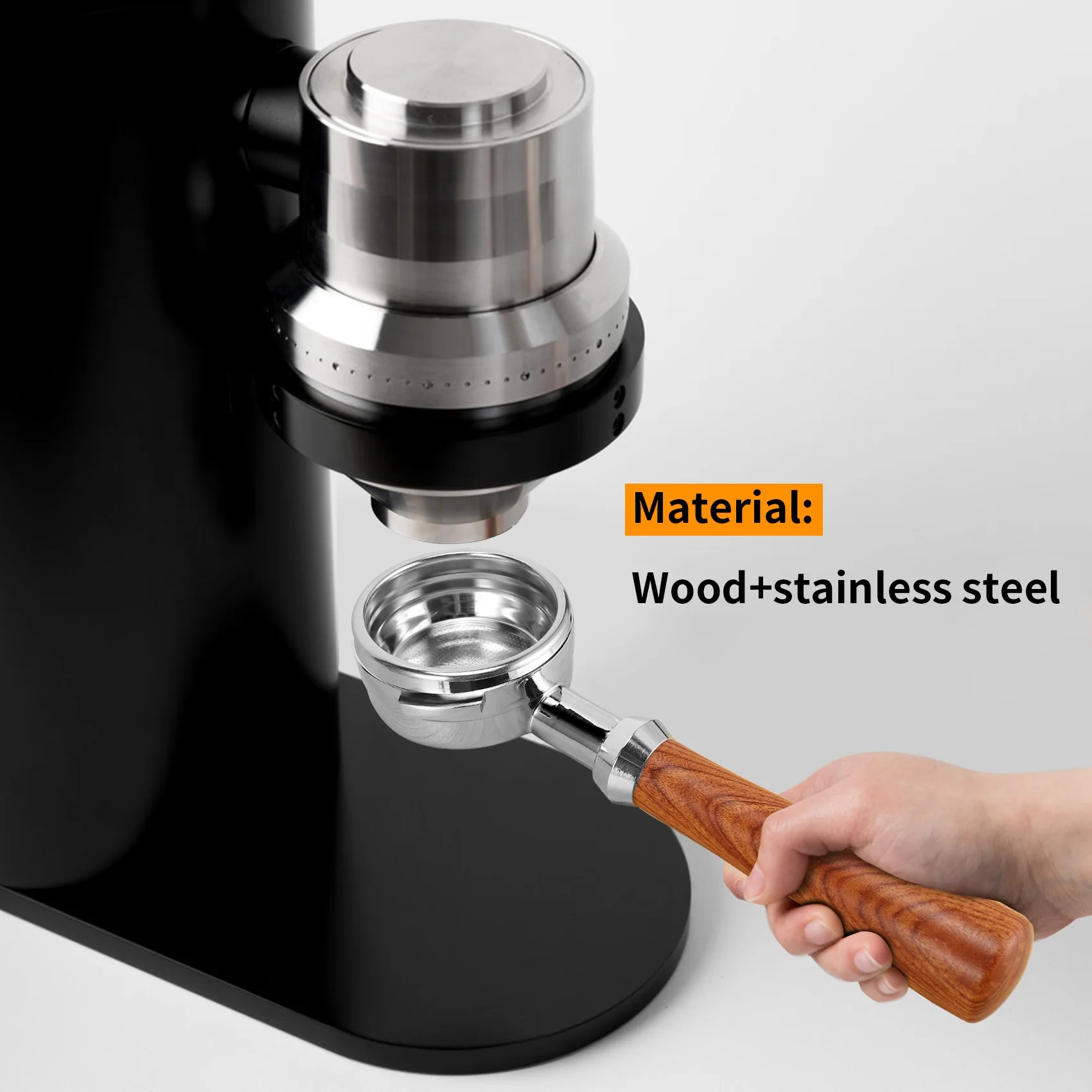 58MM Stainless Steel Coffee Machine Bottomless Portafilter for Nuova Coffee Machine Professional Accessory