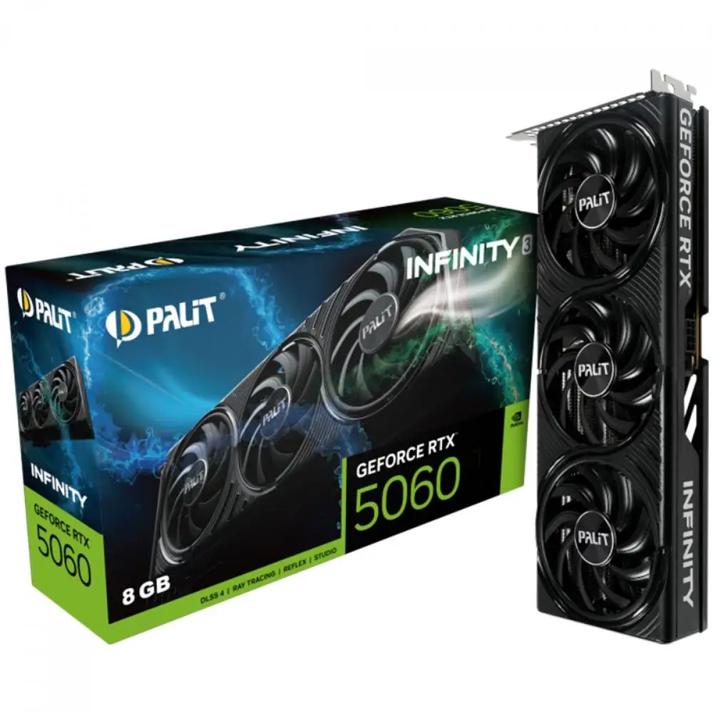 بطاقة فيديو NVIDIA GeForce RTX Palit 5060 Infinity 3, 8GB, DDDR7, DLSS, Ray Tracking, NE75060019P1-GB2063S #1