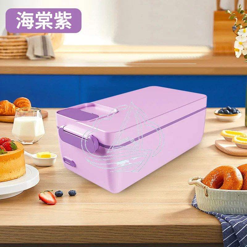 Portable Electric Heated Lunch Box Stainless Steel Inner Chamber Food Warmer for Home And Office Use