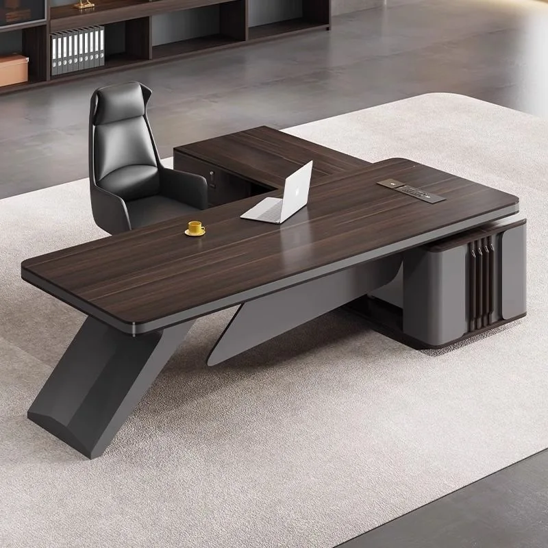 Boss desk simple modern office desk supervisor manager desk and chair combination