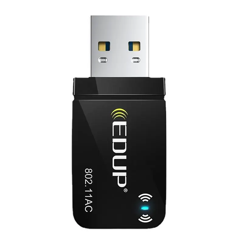 EDUP USB Wifi Adapter 1300Mbps Dual Band 5G 2.4Ghz Mini Network Card Wireless AC Adapter For PC Desktop Laptop Win11