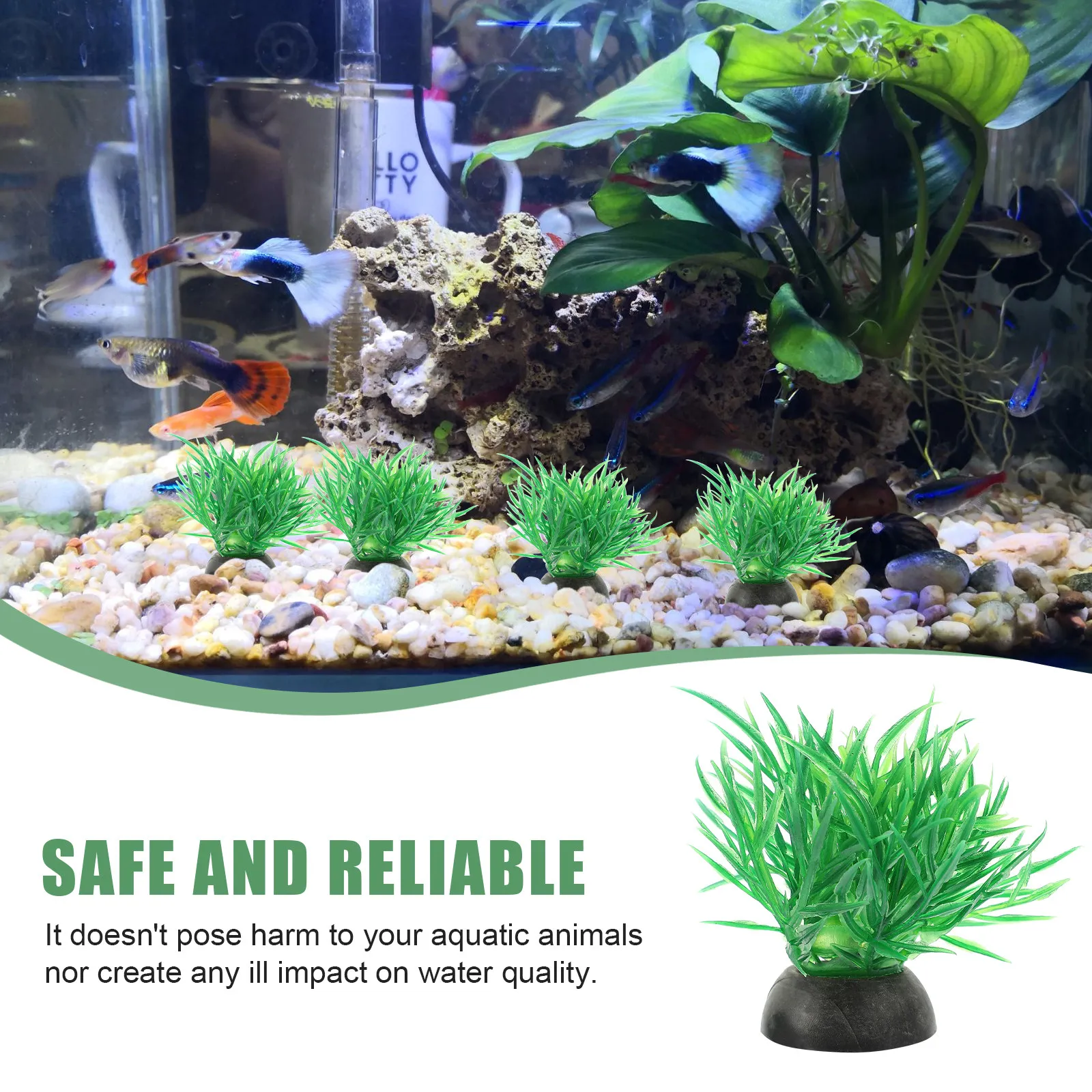 ต้นไม้พลาสติกสำหรับตู้ปลา 20 ช - Planted Aquarium Models บทวิจารณ์และราคา