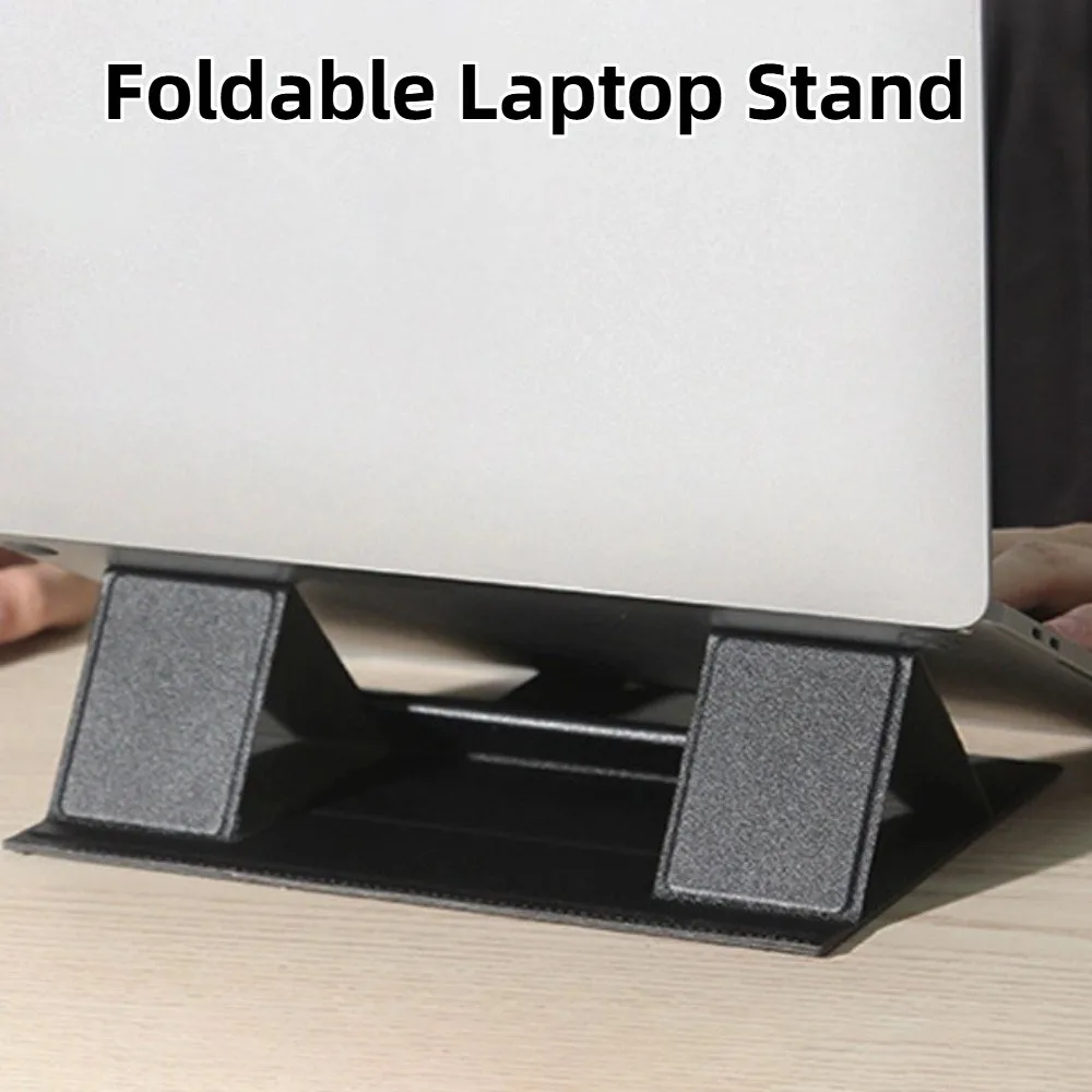 

Foldable Laptop Stand Ultra-thin Height Adjustable Laptop Holder Support Lifting Non-slip Laptop Cooling Bracket Oudoor