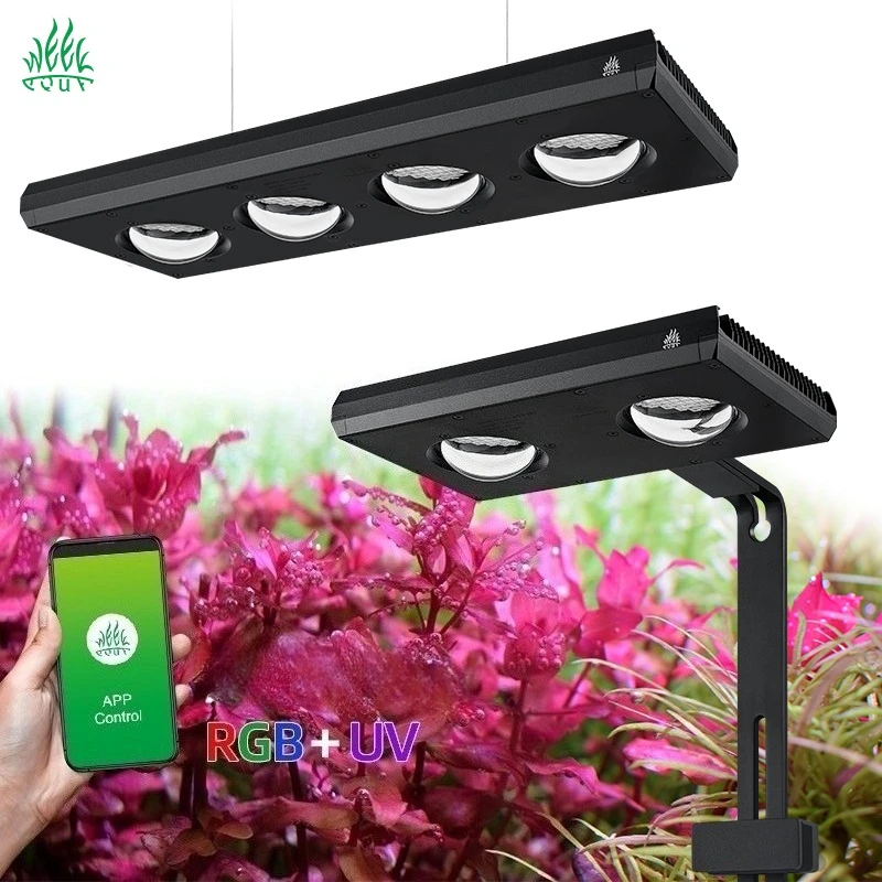 Week Aqua  Z Series Z400D PRO Aquatic Planted Aquarium LED RGB+UV Lamp Beads Full Spectrum Mobile APP Control For Fish Tank
