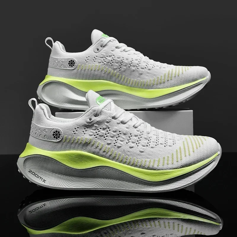 

AJHL New Sneakers Women Mesh Comfort Tennis Shoes 2025 Men Running Carbon Plate Cushioning Sports Training Jogging Shoes Unisex