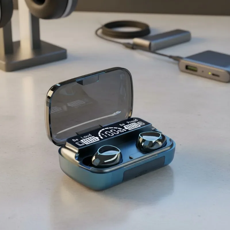 M10 TWS Bluetooth 5,3 наушники 3500 мАч зарядное устройство беспроводные наушники с микрофоном 9D стерео спортивные водонепроницаемые наушники гарнитура