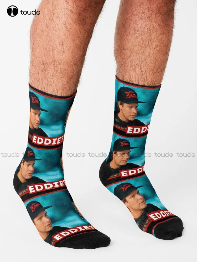 Eddie? / Christmas Vacation Clark Griswold Socks Soccer Socks Personalized Custom Unisex Adult Teen Youth Socks Custom Gift Art