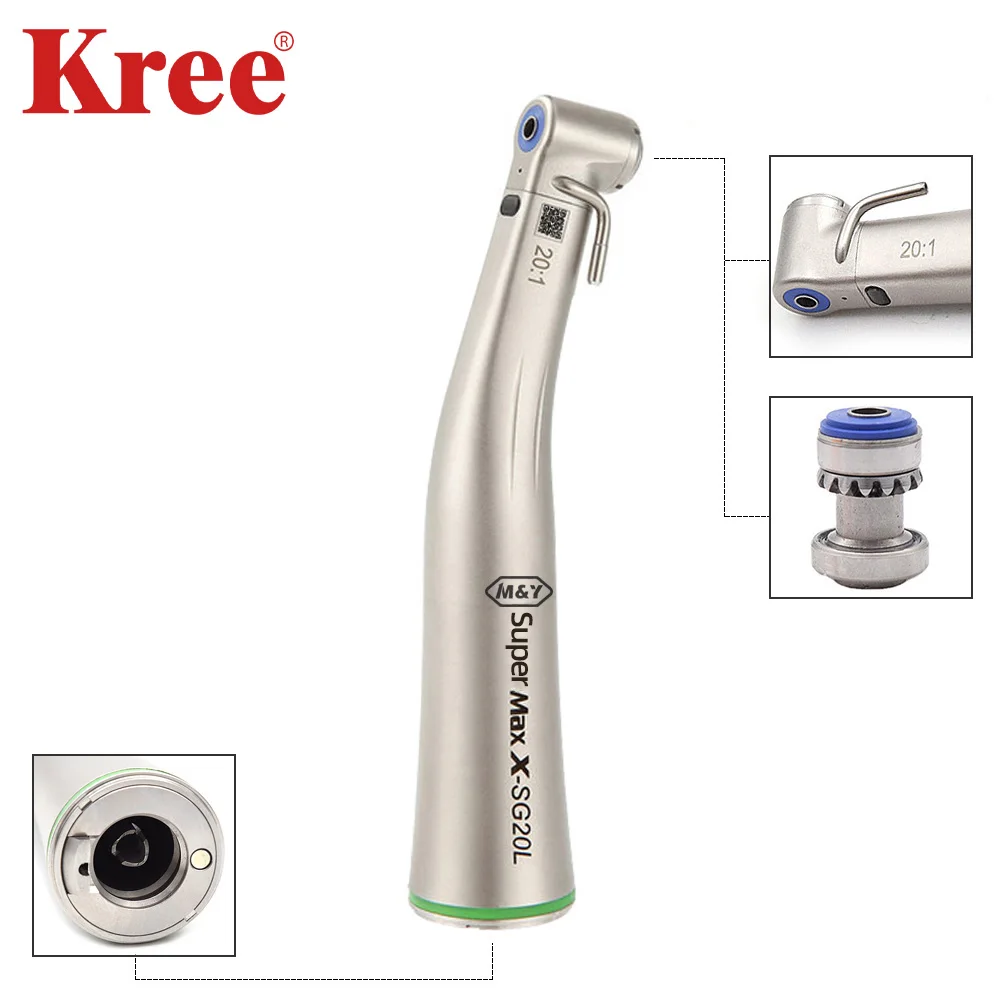 

M&Y 20:1 Low Speed Handpiece Fiber Optic Dental Surgery Implant Handpiece XSG20L Teeth Polishing Tool