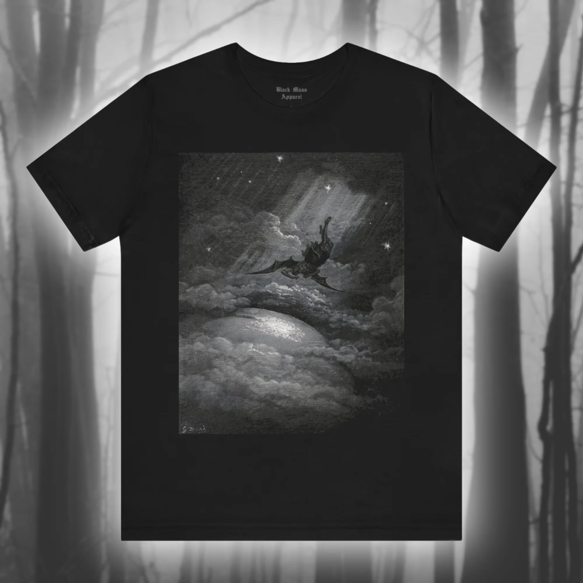 Go Go Underground To The Earth Shore Lost Paradise Shirt Gustave Dore Art John Milton Classic Literature Men's and Women's T-shirt - Aliexpress Deal