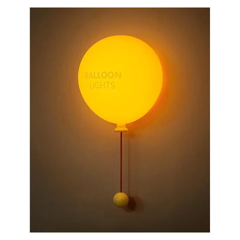 DTA4-Nursery Lamp For Kids Bedroom Hallway, Balloon Wall Light, Rechargeable Silicone Night Light With Timer, Dimmable