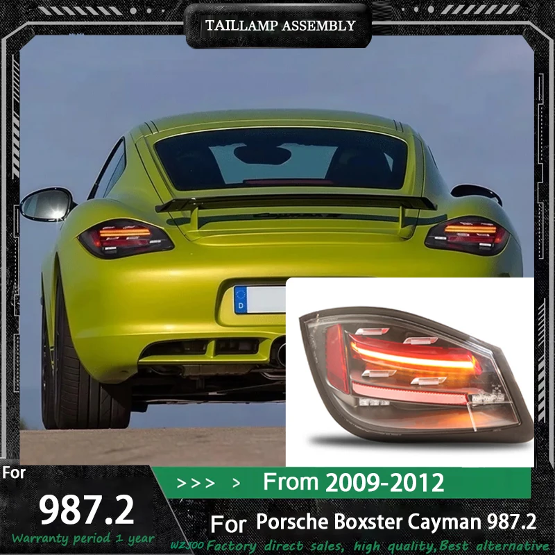 

Car Taillights Assembly For Porsche Cayman 987.2 2009-2012 Upgrade New Style LED Highlight Flashing Auto Rear Lamps Accessories