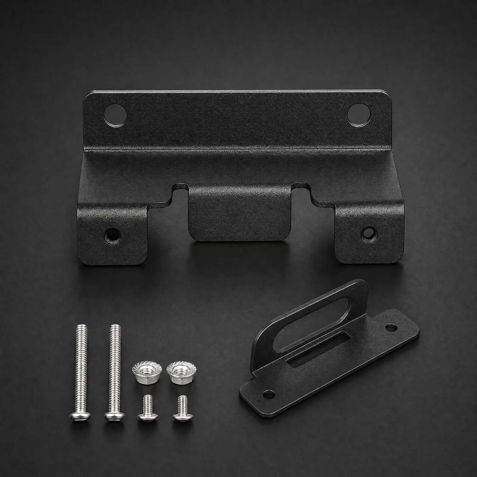 4 Pin Flat Trailer Connector Bracket Steel Mounting Plate Pre Drilled Holes for Car SUV Tow Hitch