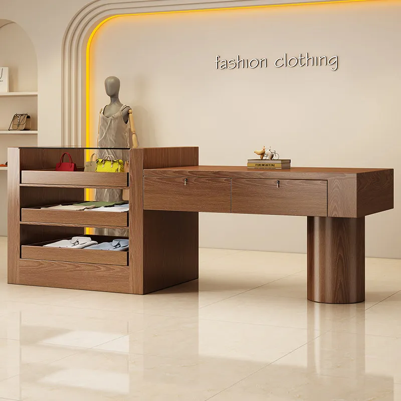 Clothing Store Nakajima Cabinet Retro Water Table Internet Celebrity Women's Clothing Store Jewelry Display Cabinet Premium Soli