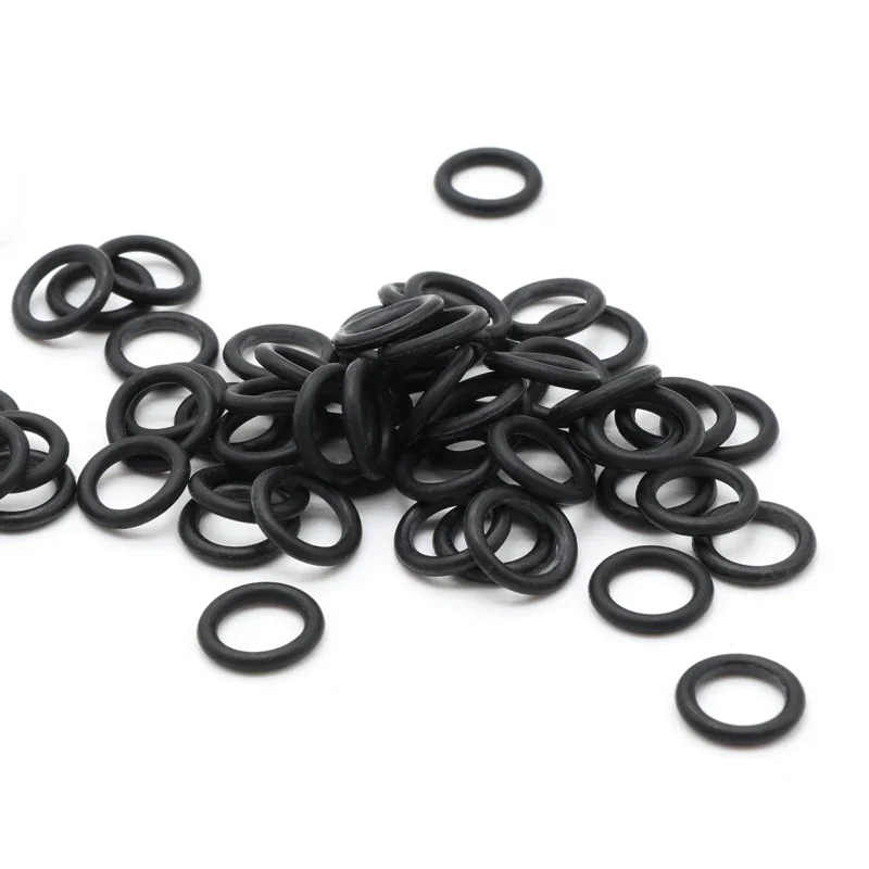 Junta tórica de nitrilo, espaciador de goma de butadieno, arandela resistente al aceite, forma redonda, color negro, espesor CS 3mm OD 9 ~ 140mm, 10