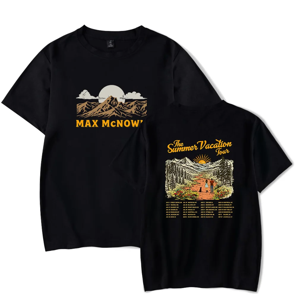 Max McNown Merch tshirt The Summer Vacation Tour Unisex Tops Tee Outdoor Tee Fashion y2k Tops