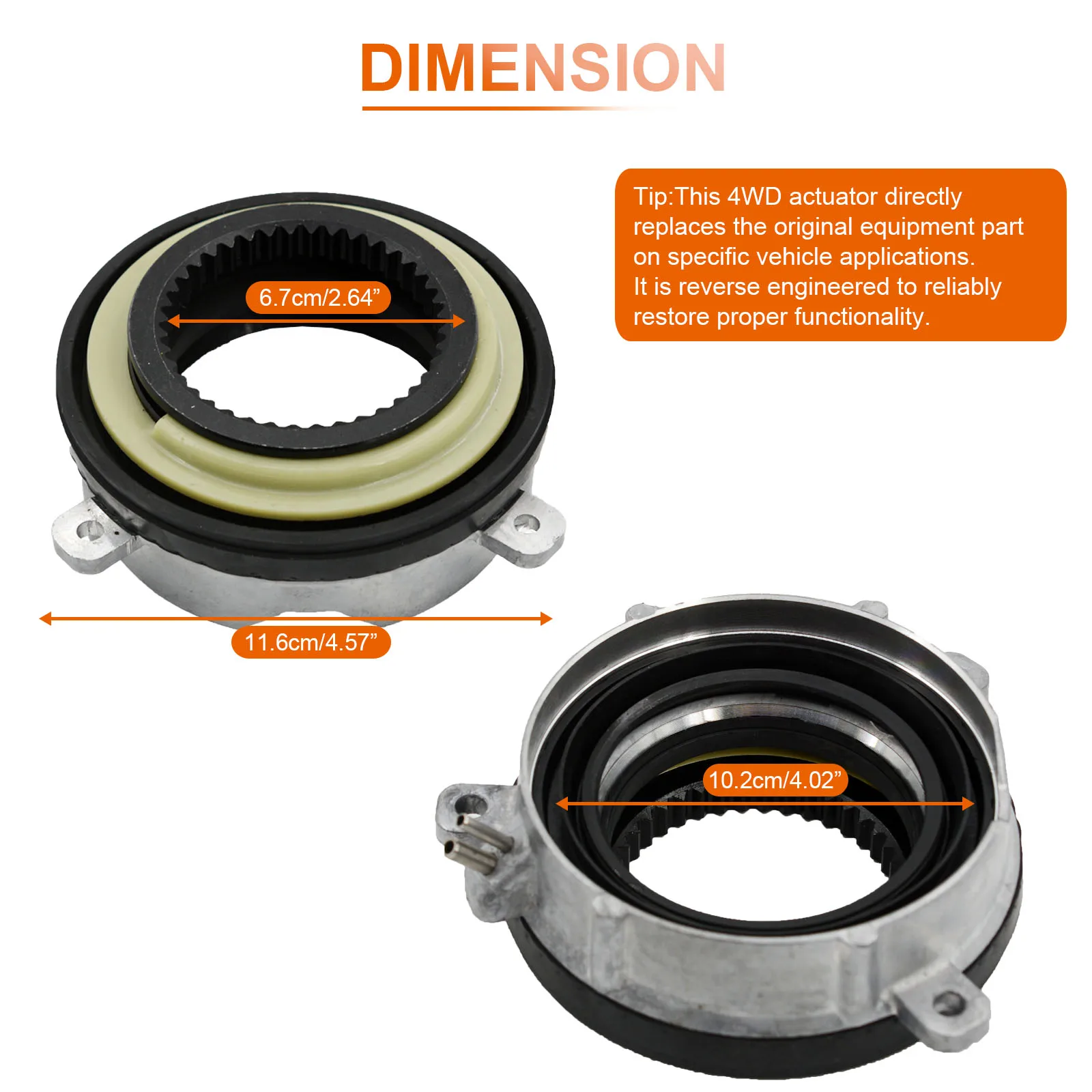 2 Piece For SSANGYONG Actyon (Sports) Kyron 4151009000 4151009100 LOCK HUB ACTUATOR