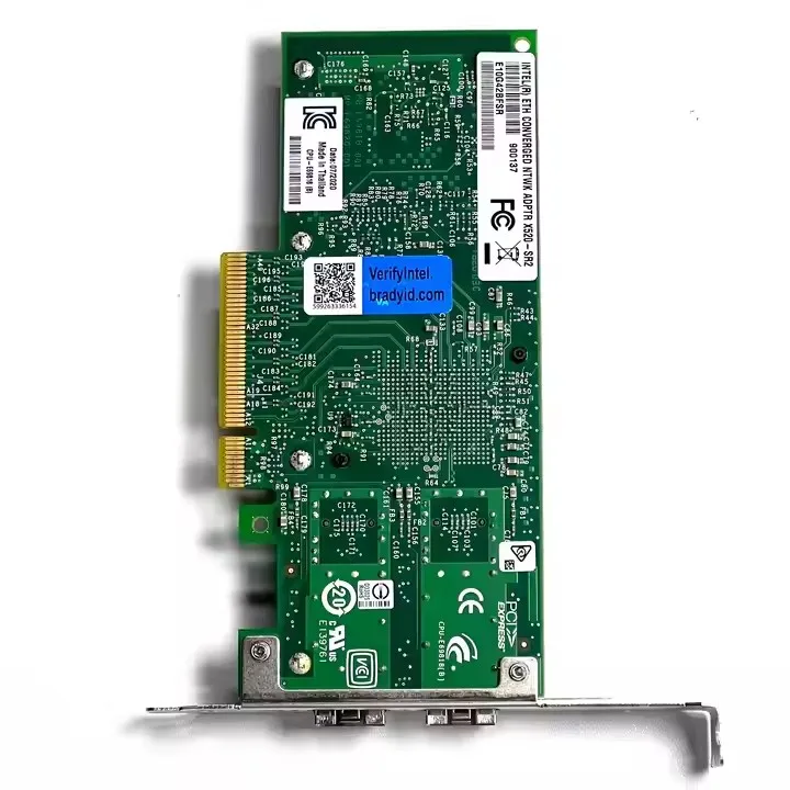 For INTEL X520-DA2 Dual Port - 10GbE SFP+ Low Profile PCIe-x8 CNA X520-DA2 Server Network Cards