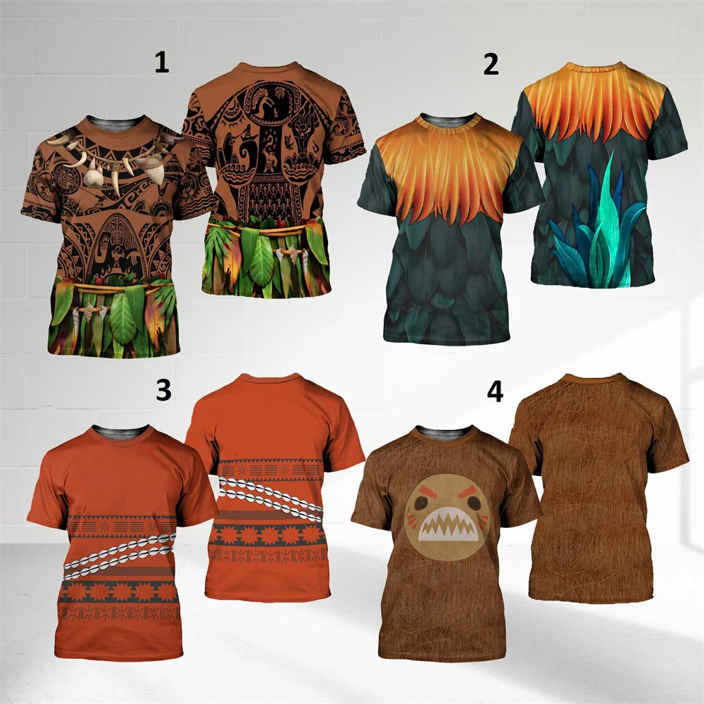Häuptlings-, Prinzessinnen- und Hahn-Kostüm, 3D-Shirt-Kostüm für Familiengruppen, T-Shirt, Cosplay, passendes Geschenk für Freunde, Kinder- und Erwachsenen-T-Shirt – Detail 3