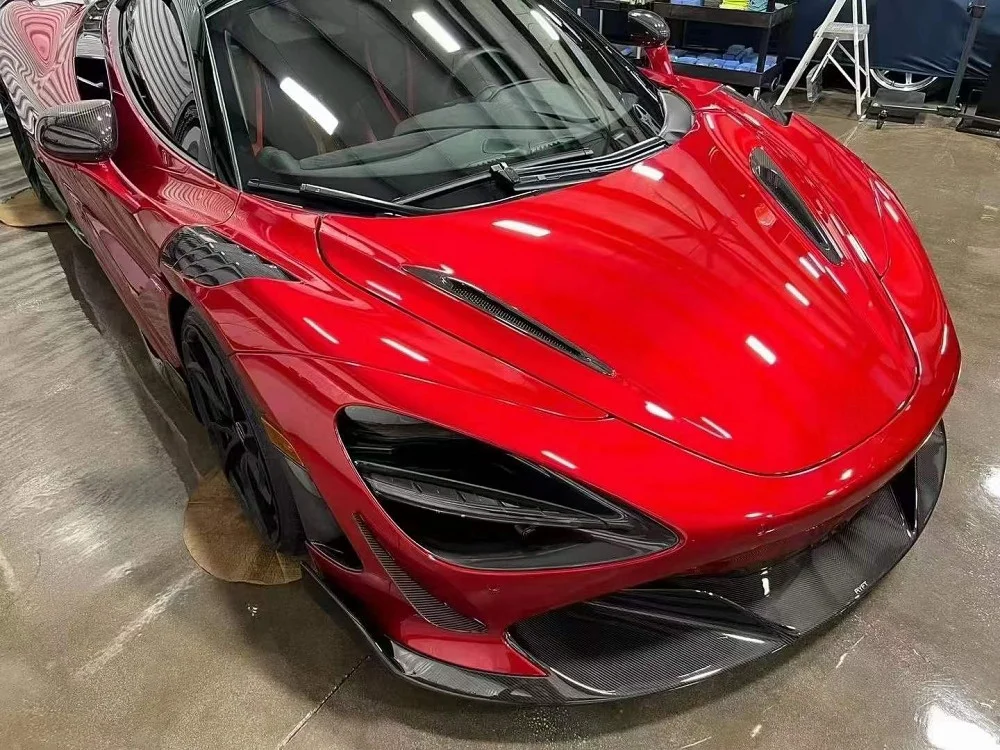 Suitable for McLaren 720S Retrofit Upgrade FT Model Dry Carbon Fiber Front and Rear Diffuser Spoiler Mudguard Body Kit,
