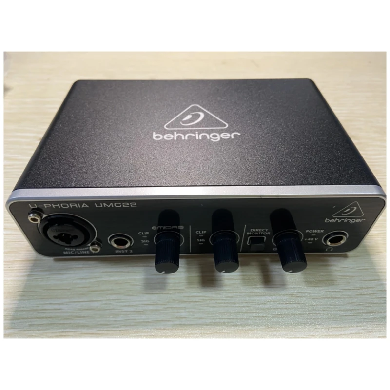 BEHRINGER U-PHORIA UMC22 لايف تسجيل جهاز التحكم في الصوت هيئة التصنيع العسكري مكبر للصوت USB جهاز التحكم في الصوت الخارجي #6