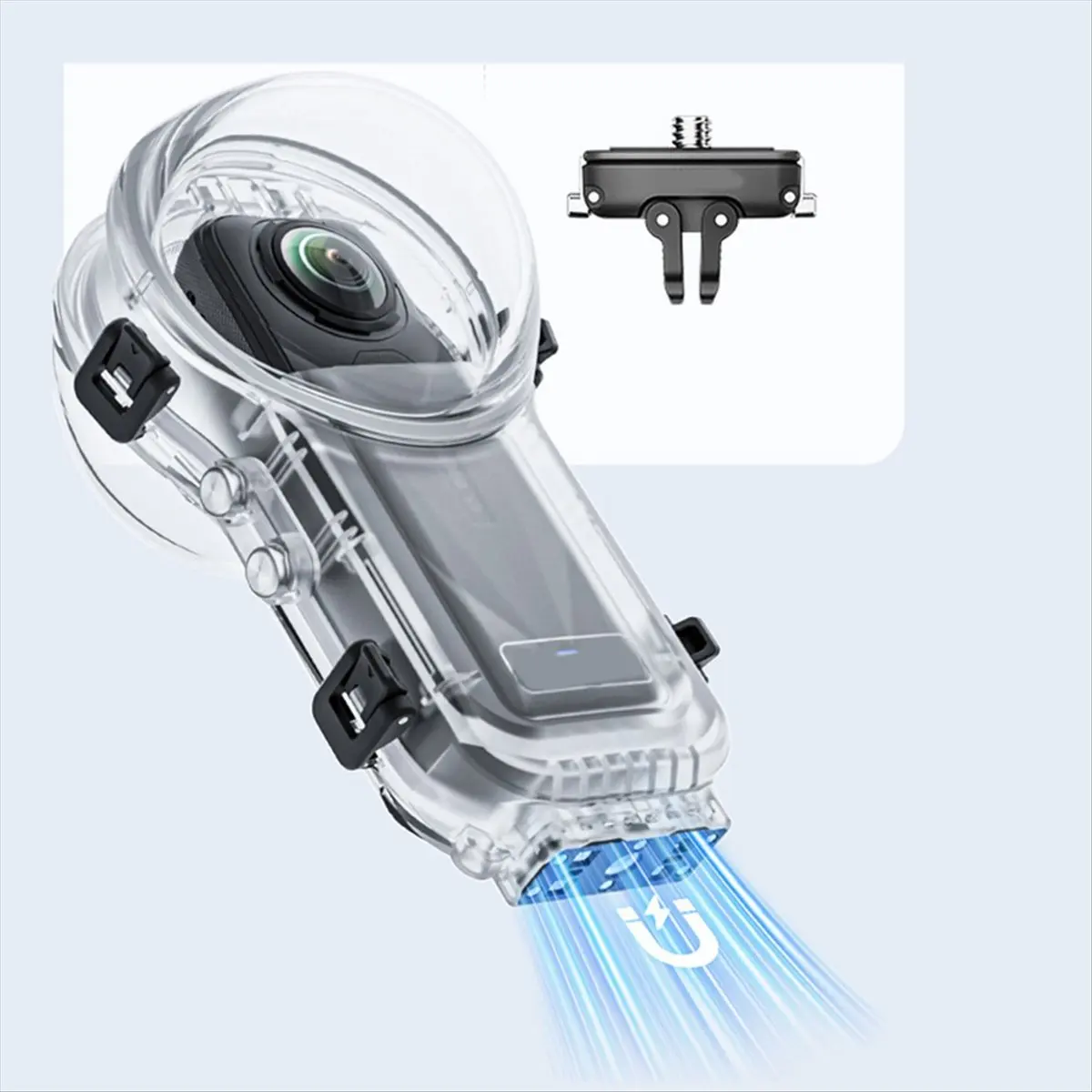 【~ New A88T】For X5 Dive Case 60M Waterproof Anti-Scratch Housing Cover for Action Camera Accessories