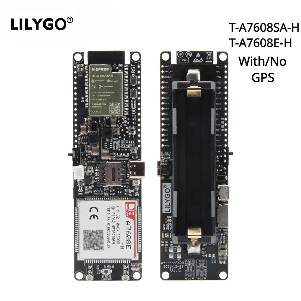 LILYGO® T-SIM A7608E-H A7608SA-H ESP32 LTE Cat 4 High Speed 4G Network GPS Antenna Wireless WiFi Bluetooth Development Board