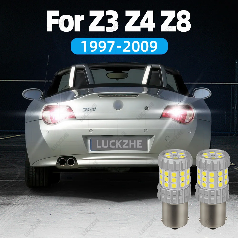 2Pcs For BMW Z3 E36 Z4 E85 E86 Z8 E52 Car Reversing Light Backup Lamp Back Up 1995-2004 2005 2006 2007 2008 2009 Reverse Light