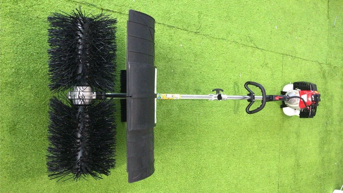 street lawn hand push sweeper cleaning machine