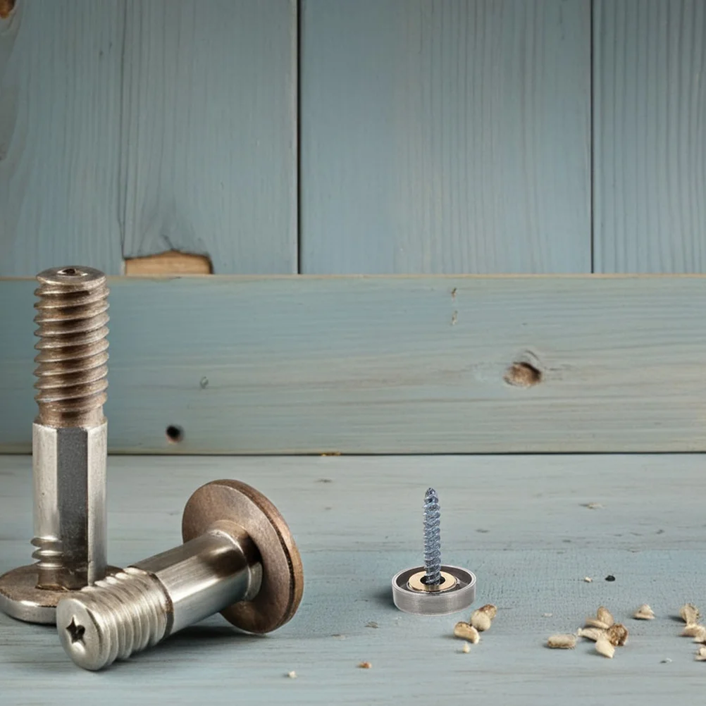 

12Pcs Stainless Steel Mirror Nails Thickened Design Decorative Screw Caps Advertising Board Nails Indoor Outdoor Glass Mounting