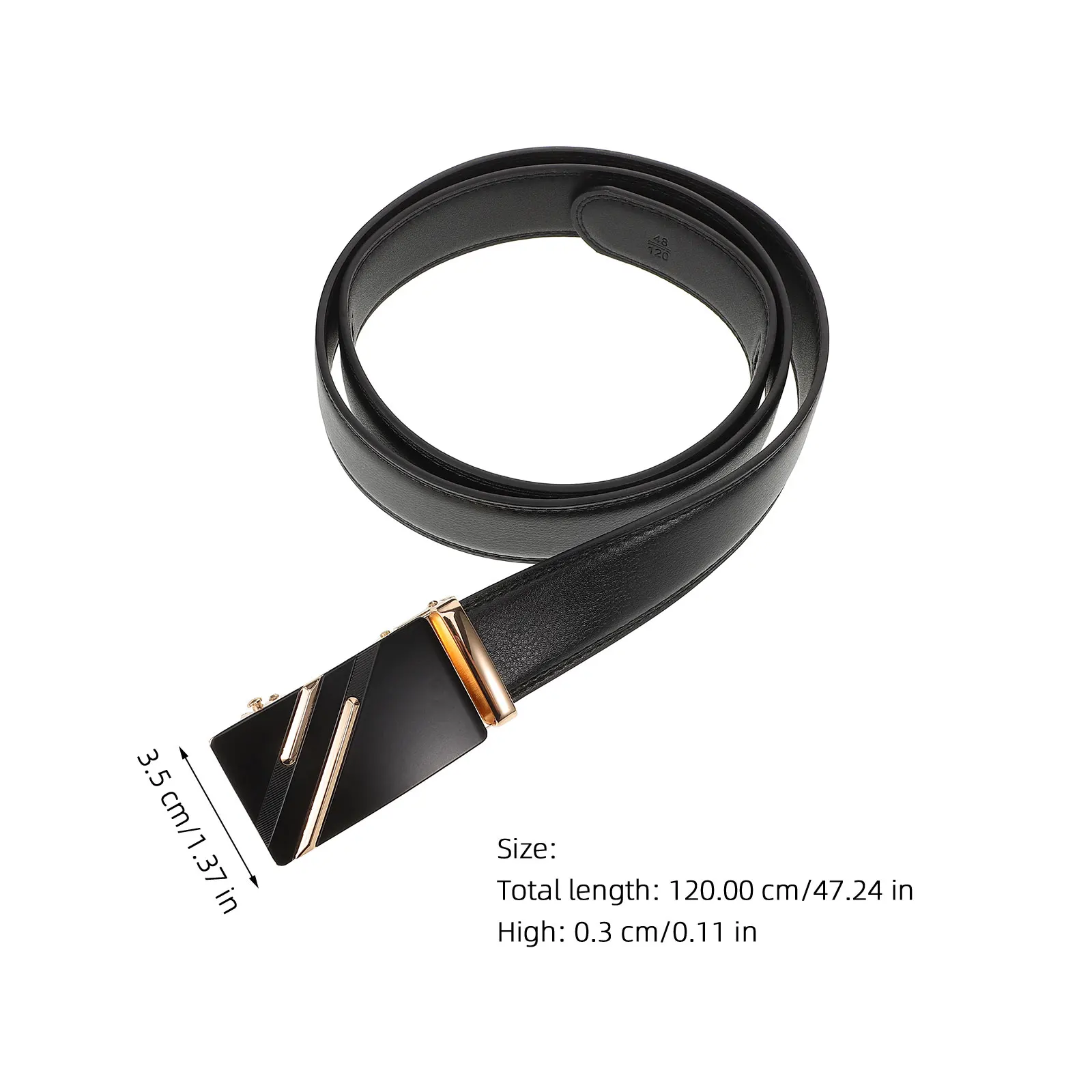 

Automatic Buckle Men Imitation Adjustable Casual Jeans Belt Casual Jeans Belt Alloy Buckle Suitable Pants Dress