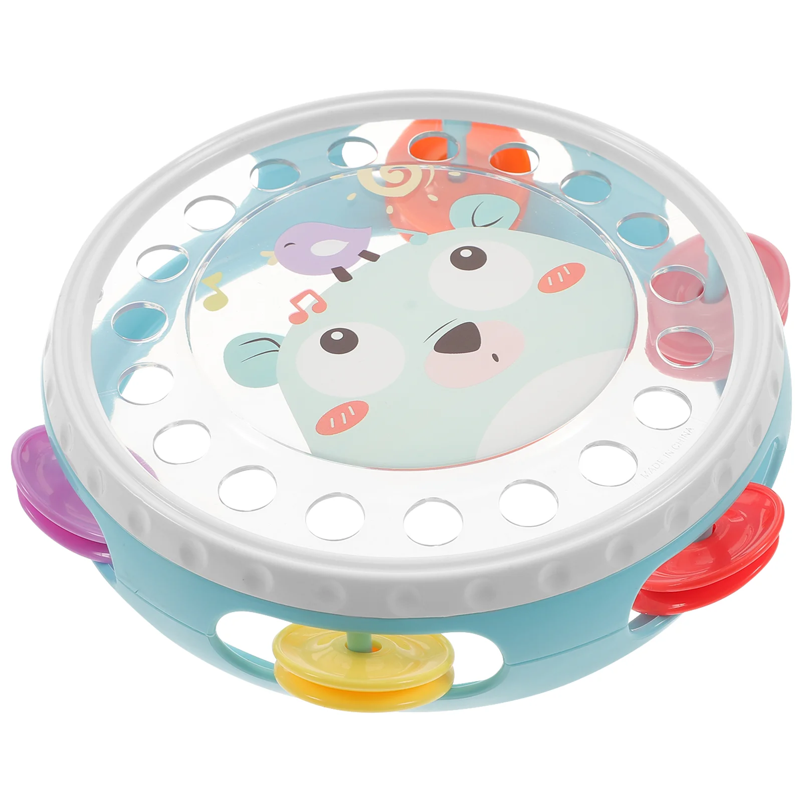 

Children Clapping Tambourine for Kids Toy Hand Drum Handheld Sky- Musical Instrument Light