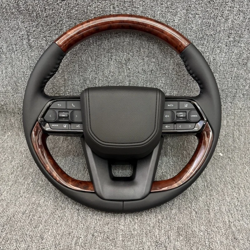 Full Leather Steering Wheel for Toyota Landcruiser Land Cruiser LC200 LC300 Prado 120 150 200 LC79 LC70 LC76 FJ70 FJ79 FJ200