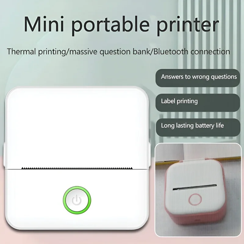 

Easy to Carry Thermal Printing Label Printer Mini Printer Portable Bluetooth