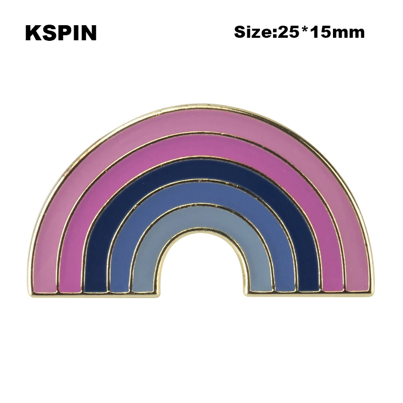 Omnisexual Pride Flag Badge Flag Brooch National Flag Lapel Pin International Travel Pins XY0889