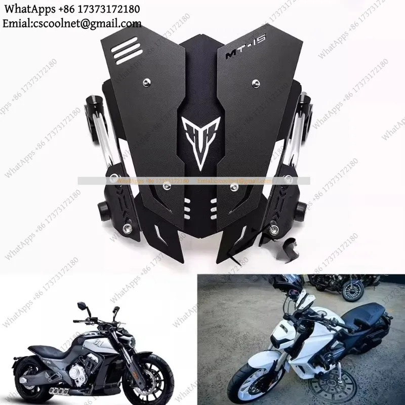 JS02 CNC Aluminum Alloy Windshield Universal Modified Parts for Motorcycle Accessories