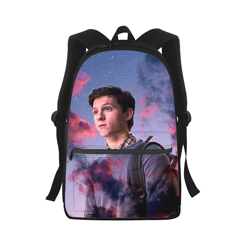 Tom Holland Mannen Rugzak 3d Print Mode Student Schooltas Laptop Rugzak Kids Reizen Schoudertas