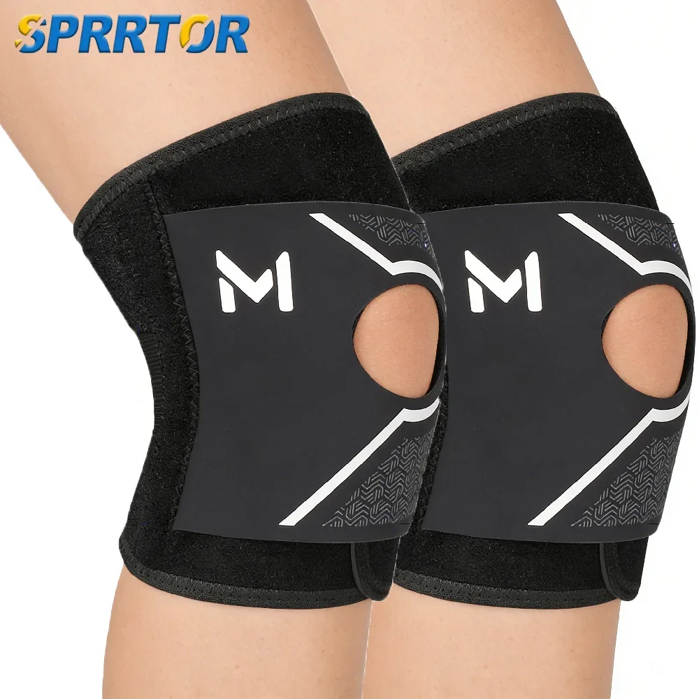 1PCS Neoprene Knee Brace with Side Stabilizers, Open Patella Non-Slip Knee Support for Knee Pain Relief, Running & Working Out