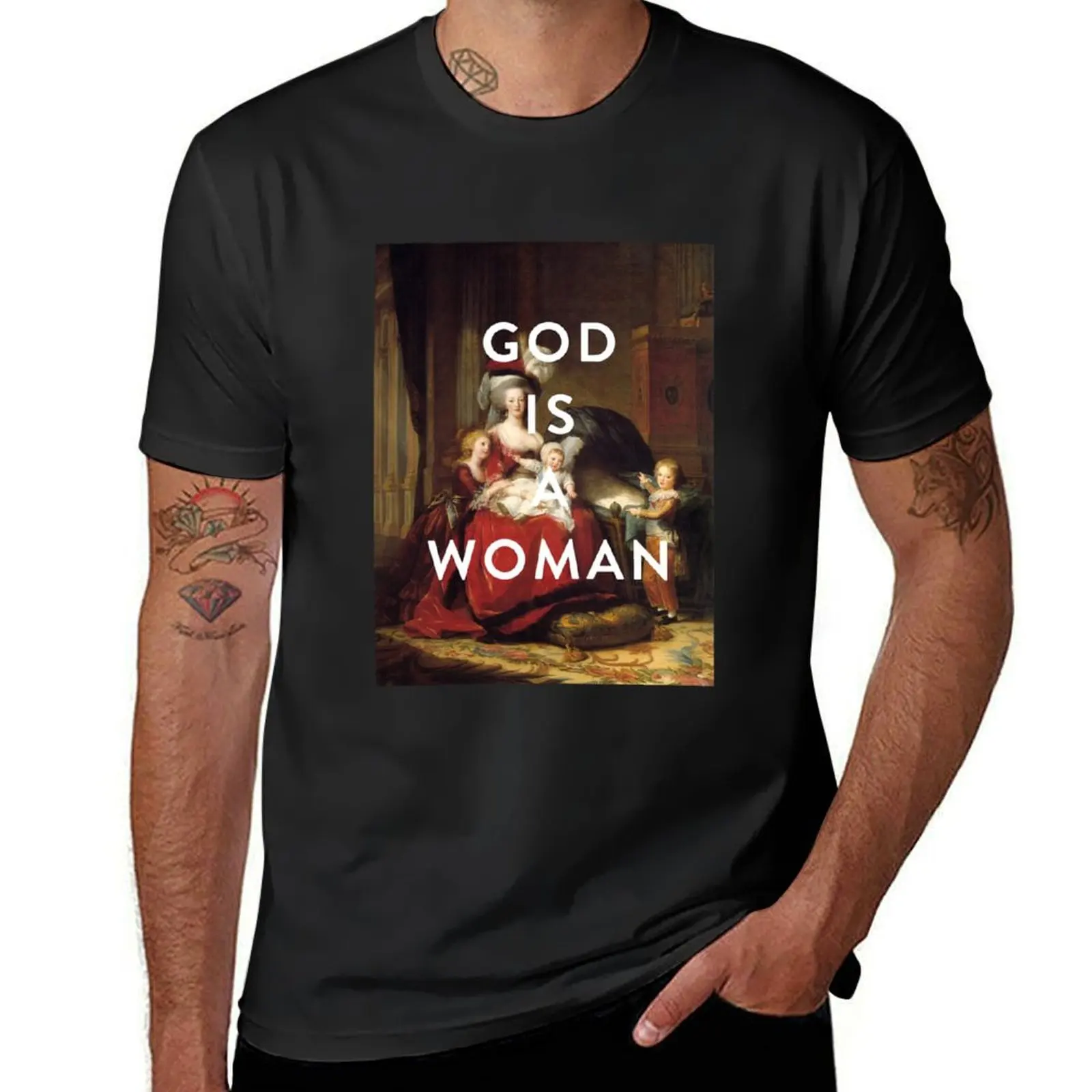 GOD IS A WOMAN T-Shirt korean fashion customs for a boy sublime mens graphic t-shirts anime