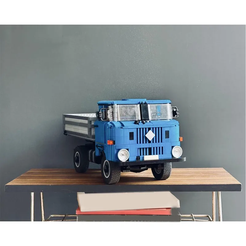 MOC-73093New City شاحنة نقل البضائع نموذج اللبنات، 1460 جزءًا، عيد ميلاد بناء الالعاب العملاقة هدية للبنين والأطفال