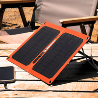 Outdoor Camping Small Foldable Solar Panel 10W Monocrystalline Silicon Portable Solar Panel