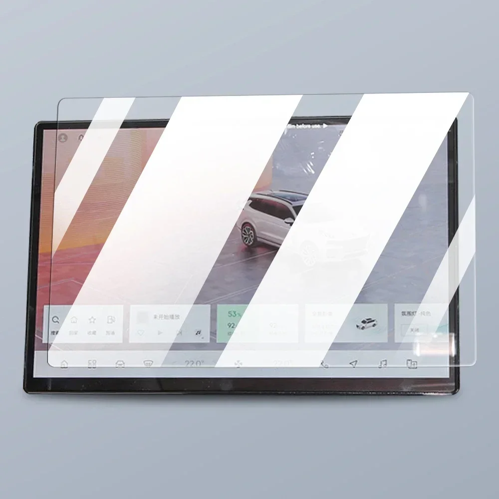 ل LYNK & CO 09/EM-P 2024-2025 شاشة LCD للسيارة مضادة لبصمات الأصابع وهج 9H الزجاج المقسى سيارة الملاحة واقي للشاشة فيلم تجديد #6