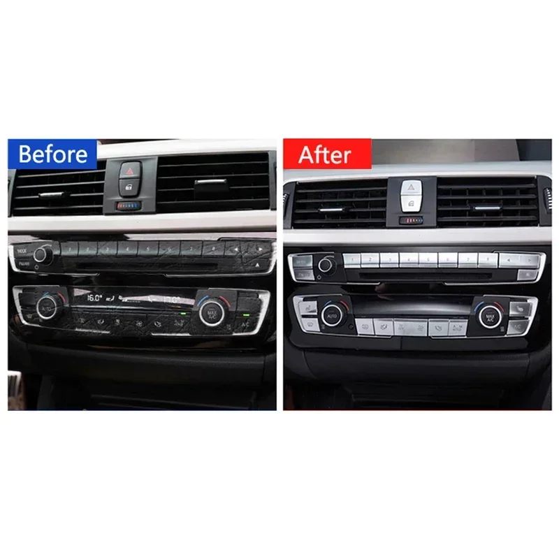 

For BMW 1 2 Series F20 F21 F22 F23 Car Central Control Multimedia Air Panel Buttons Sticker Interior Protector Cover Accessories
