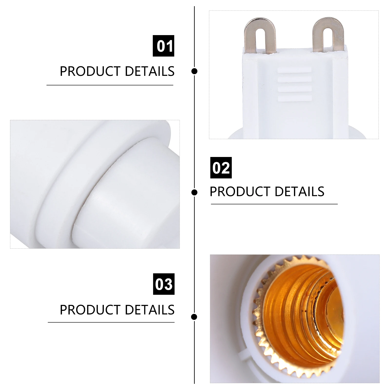 4pcs G9 Holder Adapter Light Lamp Accessories Bulb Converter Socket for Table Ceiling Lamps Lamp Adapter 100 230V