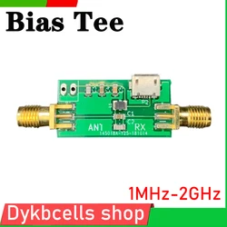 1M -2000Mhz Bias-T RF Biaser Bias Tee Coaxial Feed Active Antenna SDR 1.5G GPS DC Blocker FOR Ham Radio Amplifier