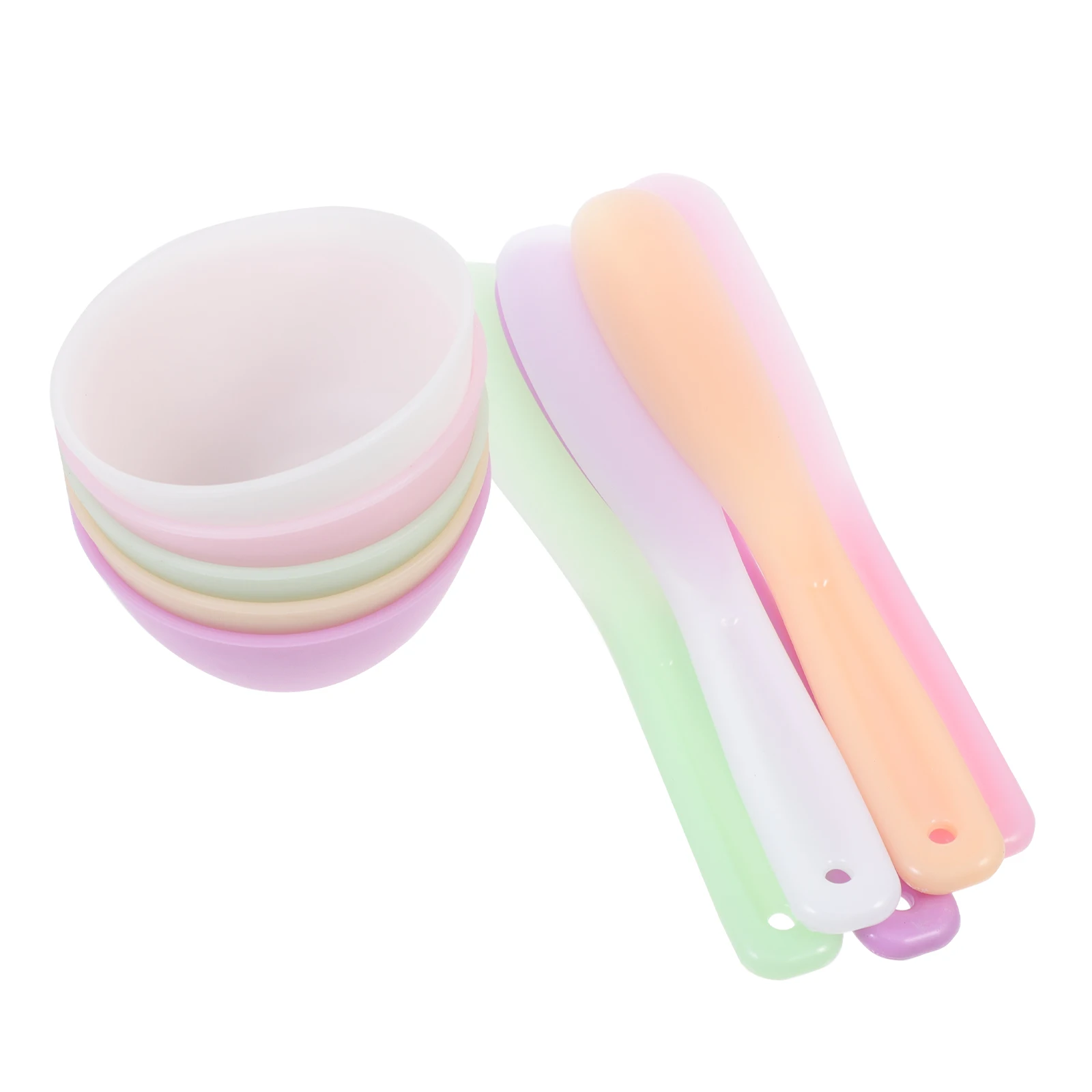 

20Pcs Facial Mask Mixing Bowls Silicone Durable DIY Beauty Tool Anti-Drop Silicone Bowl Spa Salon Mask Stirring Bowl