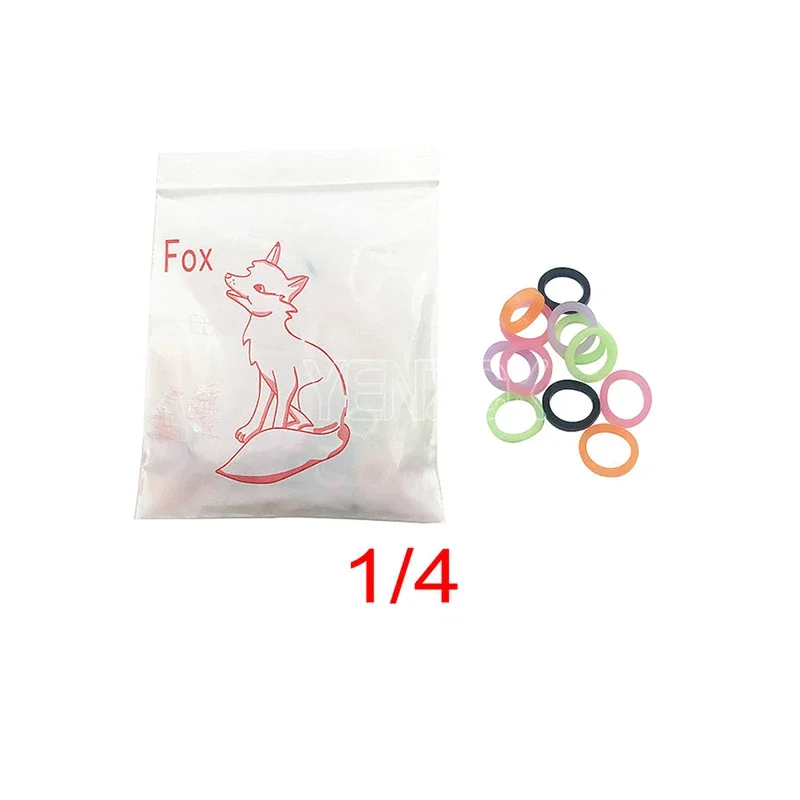 500pcs=5 Bags Colorful Dental Orthodontic Elastics Rubber Bands Ligature Ties 6.5OZ Latex Braces Traction Ring